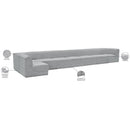  Manufacturer Color_Grey -- Ollie 218" Grey Boucle Fabric Upholstered 8 pc Modular Sectional IMAGE 15