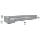 Meridian Ollie Grey Boucle Fabric Modular Sectional IMAGE 15