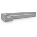  Manufacturer Color_Grey -- Ollie 218" Grey Boucle Fabric Upholstered 8 pc Modular Sectional IMAGE 1