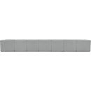  Manufacturer Color_Grey -- Ollie 218" Grey Boucle Fabric Upholstered 8 pc Modular Sectional IMAGE 3