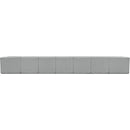 Meridian Ollie Grey Boucle Fabric Modular Sectional IMAGE 3
