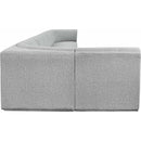  Manufacturer Color_Grey -- Ollie 218" Grey Boucle Fabric Upholstered 8 pc Modular Sectional IMAGE 6