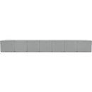 Meridian Ollie Grey Boucle Fabric Modular Sectional IMAGE 3