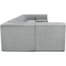  Manufacturer Color_Grey -- Ollie 218" Grey Boucle Fabric Upholstered 9 pc Modular Sectional IMAGE 7