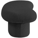  Color_Black -- Meridian Luka Boucle Fabric Upholstered Bench IMAGE 6