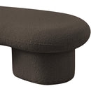  Color_Brown -- Luka Brown Boucle Fabric Upholstered Bench IMAGE 10