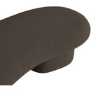 Meridian Luka Brown Boucle Fabric Bench IMAGE 11