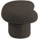  Color_Brown -- Luka Brown Boucle Fabric Upholstered Bench IMAGE 6
