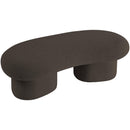  Color_Brown -- Luka Brown Boucle Fabric Upholstered Bench IMAGE 8