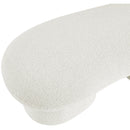  Color_Cream -- Luka Cream Boucle Fabric Upholstered Bench IMAGE 12