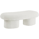  Color_Cream -- Luka Cream Boucle Fabric Upholstered Bench IMAGE 7