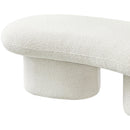  Color_Cream -- Luka Cream Boucle Fabric Upholstered Bench IMAGE 9
