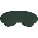  Color_Green -- Luka Green Boucle Fabric Upholstered Bench IMAGE 5