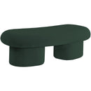  Color_Green -- Luka Green Boucle Fabric Upholstered Bench IMAGE 7