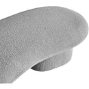  Color_Grey -- Luka Grey Boucle Fabric Upholstered Bench IMAGE 11