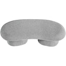  Color_Grey -- Luka Grey Boucle Fabric Upholstered Bench IMAGE 5