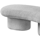  Color_Grey -- Luka Grey Boucle Fabric Upholstered Bench IMAGE 9