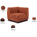  Manufacturer Color_Cognac -- Meridian Quinn Stationary Fabric Chair IMAGE 10