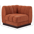  Manufacturer Color_Cognac -- Meridian Quinn Stationary Fabric Chair IMAGE 9