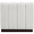  Manufacturer Color_Cream -- Quinn Cream Chenille Fabric Upholstered Modular Armless Chair IMAGE 3