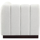  Manufacturer Color_Cream -- Quinn Cream Chenille Fabric Upholstered Modular Corner Chair IMAGE 6