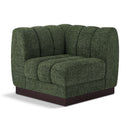  Manufacturer Color_Green -- Quinn Green Chenille Fabric Upholstered Modular Corner Chair IMAGE 1