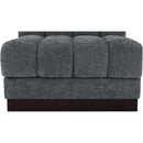  Manufacturer Color_Grey -- Quinn Grey Chenille Fabric Upholstered Modular Armless Chair IMAGE 8