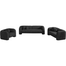 Meridian Emory Black Boucle Fabric Chair IMAGE 15
