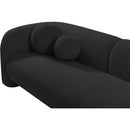  Manufacturer Color_Black -- Meridian Emory Stationary Fabric Loveseat IMAGE 9