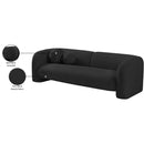  Manufacturer Color_Black -- Meridian Emory Stationary Fabric Sofa IMAGE 18