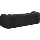 Meridian Emory Black Boucle Fabric Sofa IMAGE 7