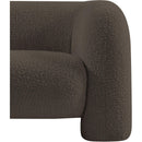  Manufacturer Color_Brown -- Emory Brown Boucle Fabric Upholstered Chair IMAGE 10