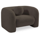  Manufacturer Color_Brown -- Emory Brown Boucle Fabric Upholstered Chair IMAGE 1