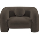  Manufacturer Color_Brown -- Emory Brown Boucle Fabric Upholstered Chair IMAGE 4