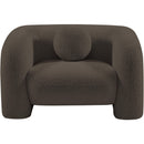 Meridian Emory Brown Boucle Fabric Chair IMAGE 4
