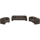 Meridian Emory Brown Boucle Fabric Sofa IMAGE 15