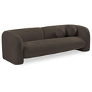  Manufacturer Color_Brown -- Emory 89" Brown Boucle Fabric Upholstered Sofa IMAGE 1