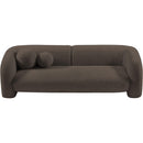 Meridian Emory Brown Boucle Fabric Sofa IMAGE 5