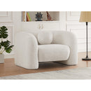  Manufacturer Color_Cream -- Emory Cream Boucle Fabric Upholstered Chair IMAGE 2
