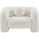  Manufacturer Color_Cream -- Emory Cream Boucle Fabric Upholstered Chair IMAGE 4
