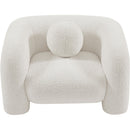  Manufacturer Color_Cream -- Emory Cream Boucle Fabric Upholstered Chair IMAGE 5