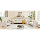  Manufacturer Color_Cream -- Emory 66" Cream Boucle Fabric Upholstered Loveseat IMAGE 16