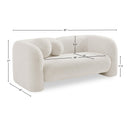  Manufacturer Color_Cream -- Emory 66" Cream Boucle Fabric Upholstered Loveseat IMAGE 17