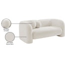  Manufacturer Color_Cream -- Emory 66" Cream Boucle Fabric Upholstered Loveseat IMAGE 18