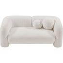  Manufacturer Color_Cream -- Emory 66" Cream Boucle Fabric Upholstered Loveseat IMAGE 5