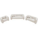Meridian Emory Cream Boucle Fabric Sofa IMAGE 14