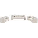  Manufacturer Color_Cream -- Emory 89" Cream Boucle Fabric Upholstered Sofa IMAGE 15