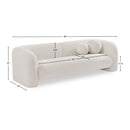  Manufacturer Color_Cream -- Emory 89" Cream Boucle Fabric Upholstered Sofa IMAGE 17