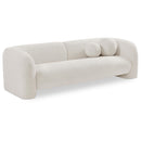  Manufacturer Color_Cream -- Emory 89" Cream Boucle Fabric Upholstered Sofa IMAGE 1