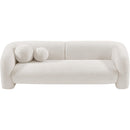  Manufacturer Color_Cream -- Emory 89" Cream Boucle Fabric Upholstered Sofa IMAGE 5
